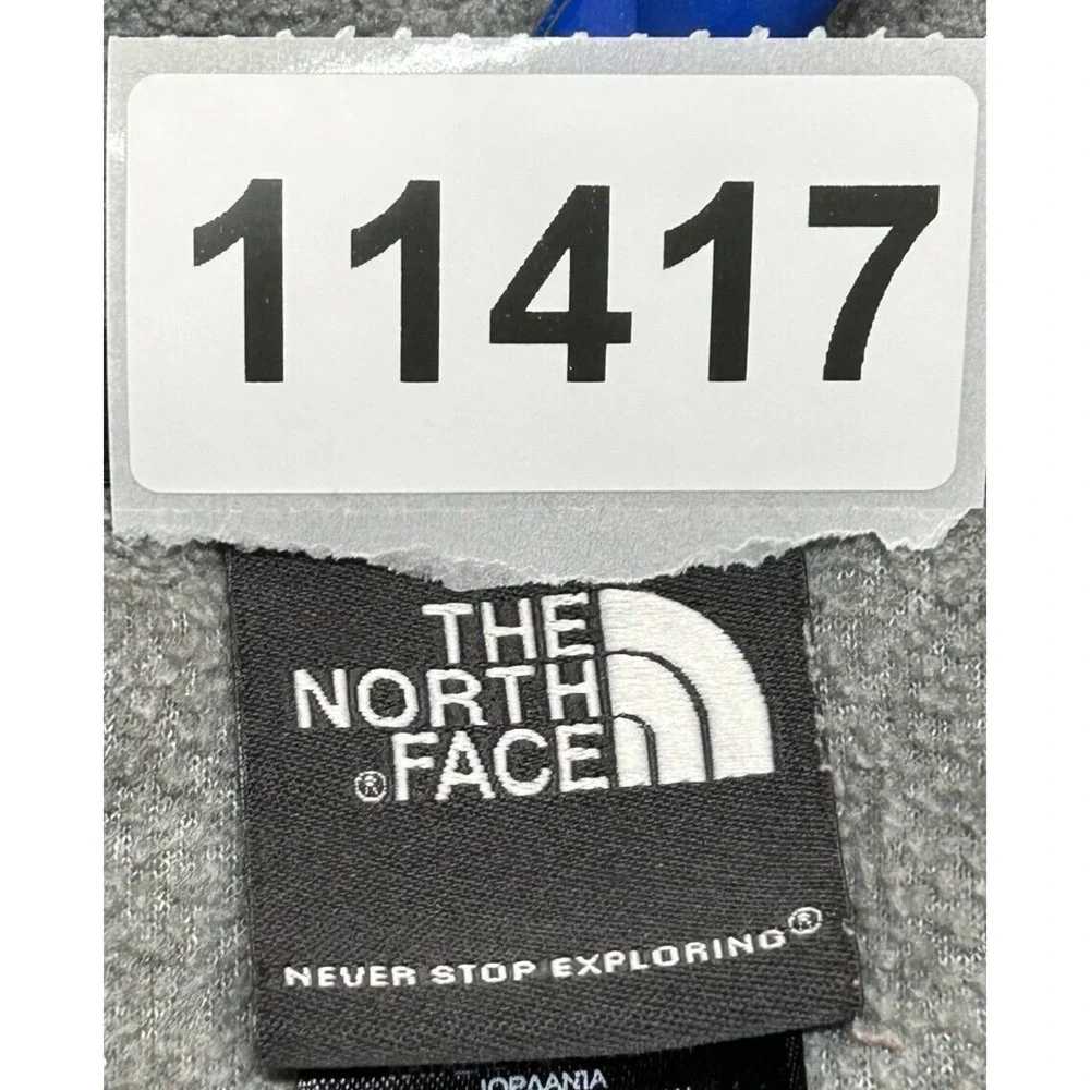The North Face Sweater Mens‎ Large Gray Fleece 1/4 Zip Pullover Long Sleeve